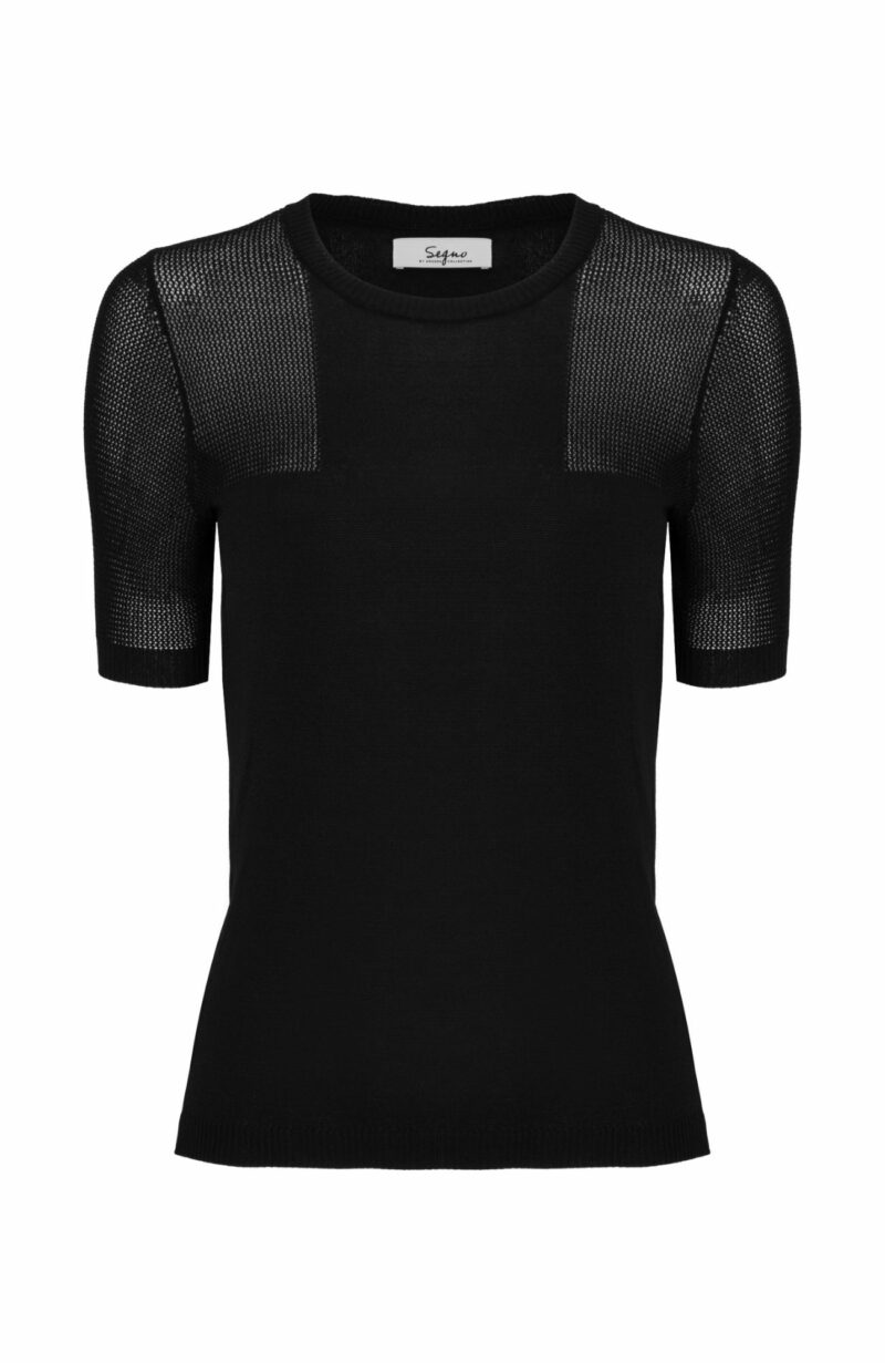 Elegancki czarny t-shirt